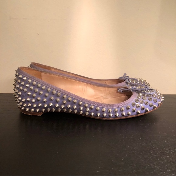 christian louboutin studded flats